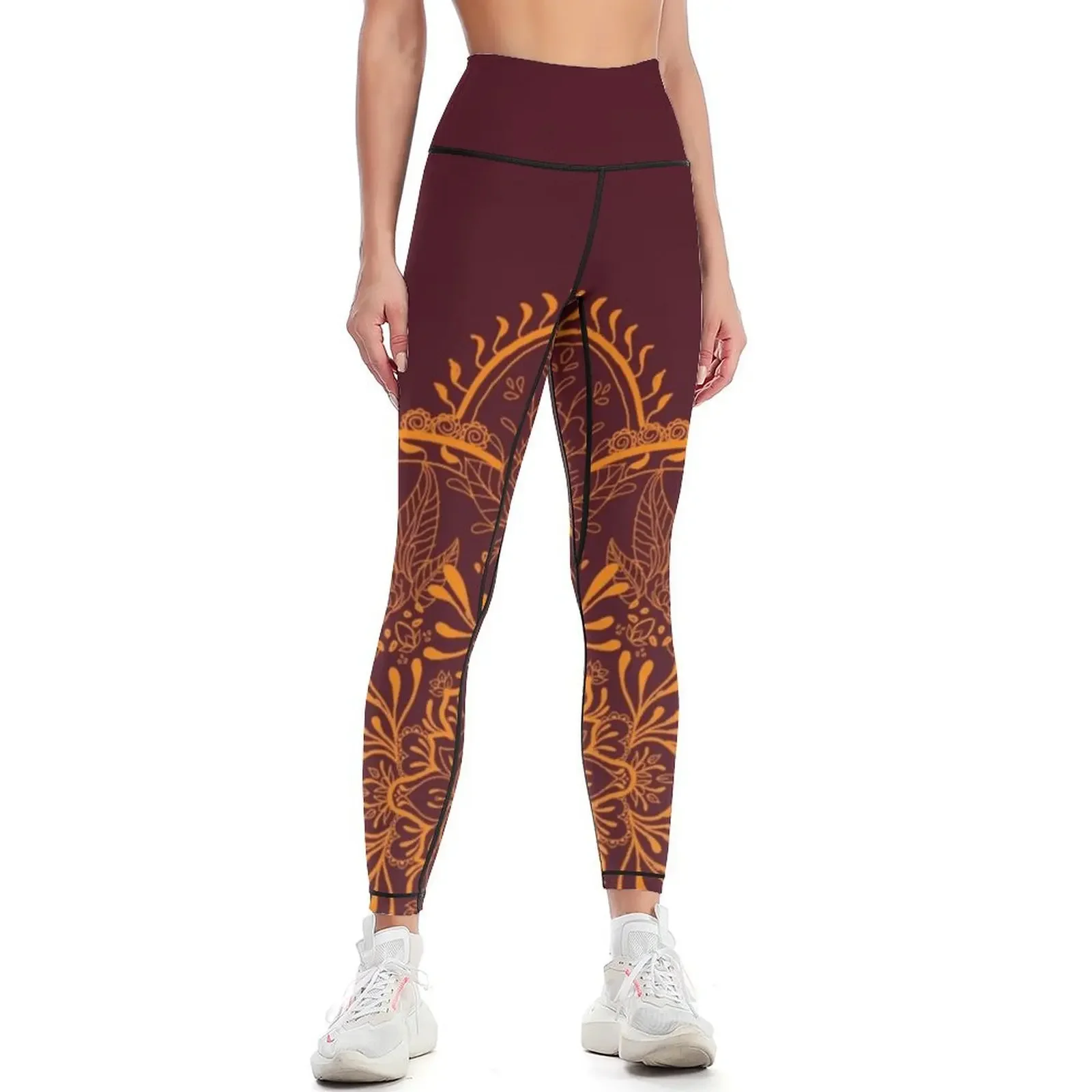 

Self love Mandala Leggings sport set Women's fitness Fitness's gym clothes Women's sports pants Womens Leggings