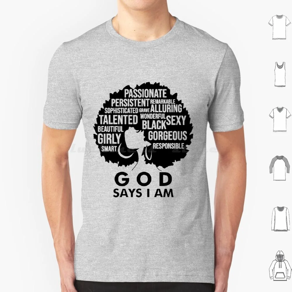 God Says I Am T Shirt Men Women Kids 6xl Black History Month Facts Black History Month Ideas Black History Month Is American
