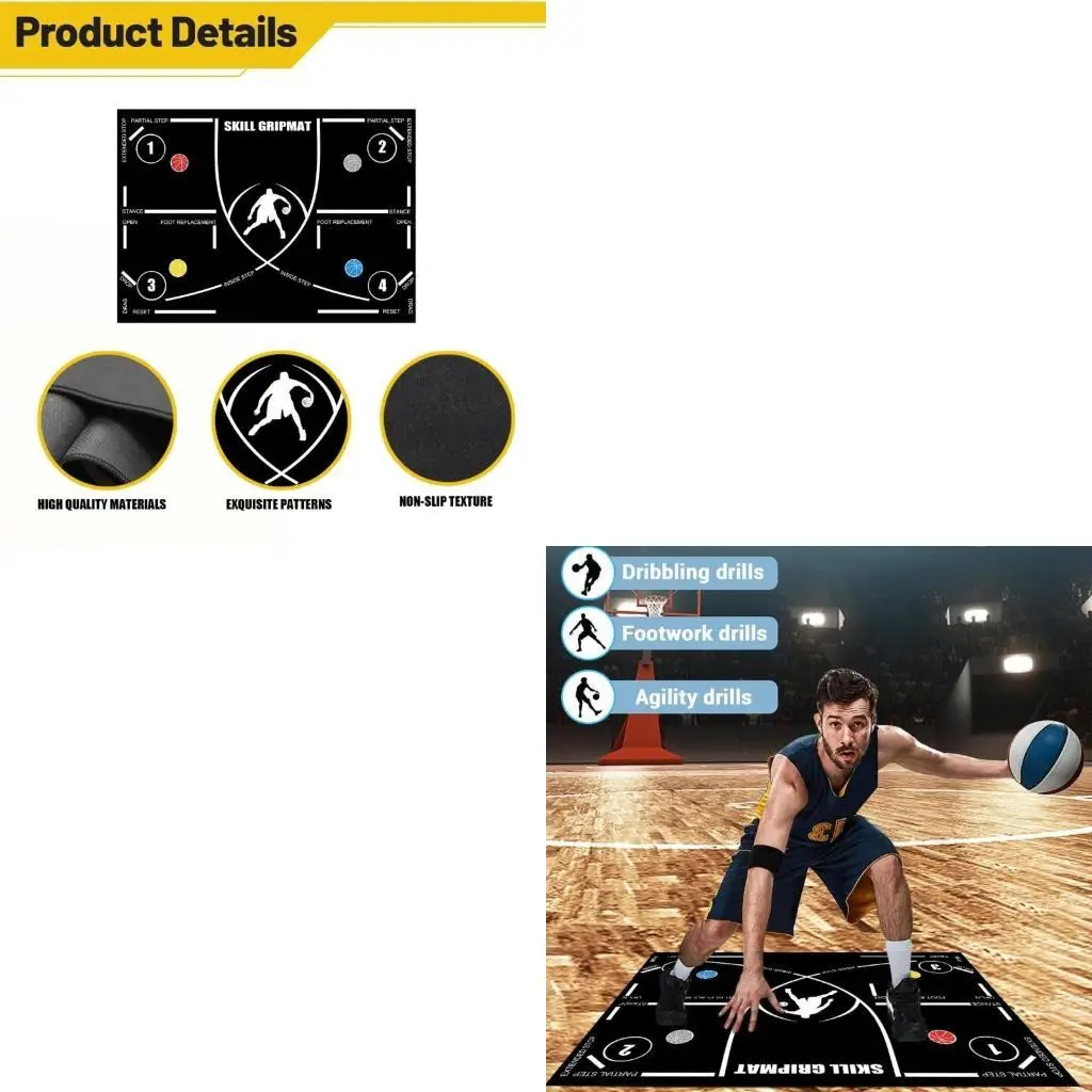 敏ility足の足跡トレーニングマットバスケットボールパッド速度、筋力、調整を改善するための滑り止め沈黙機器