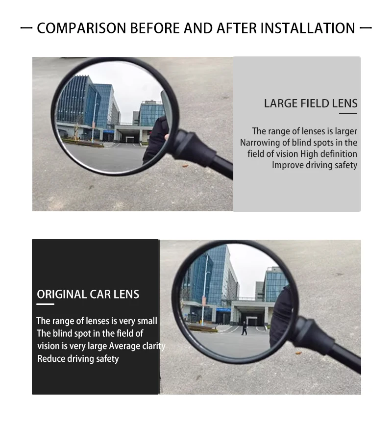 Per KOVE 500F 500F 400F 400 F 525F Accessori Moto Specchio Convesso Aumentare Specchi Retrovisori Specchio Laterale Vista Lente di Visione