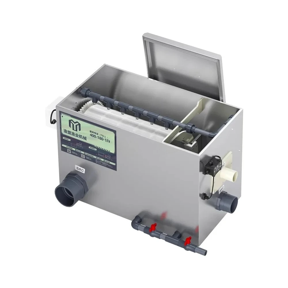 

Drum Microfiltration Machine Stainless Steel Circulation Aquaculture Fish Stool Separation Ultrafiltration Machine Koi Pond