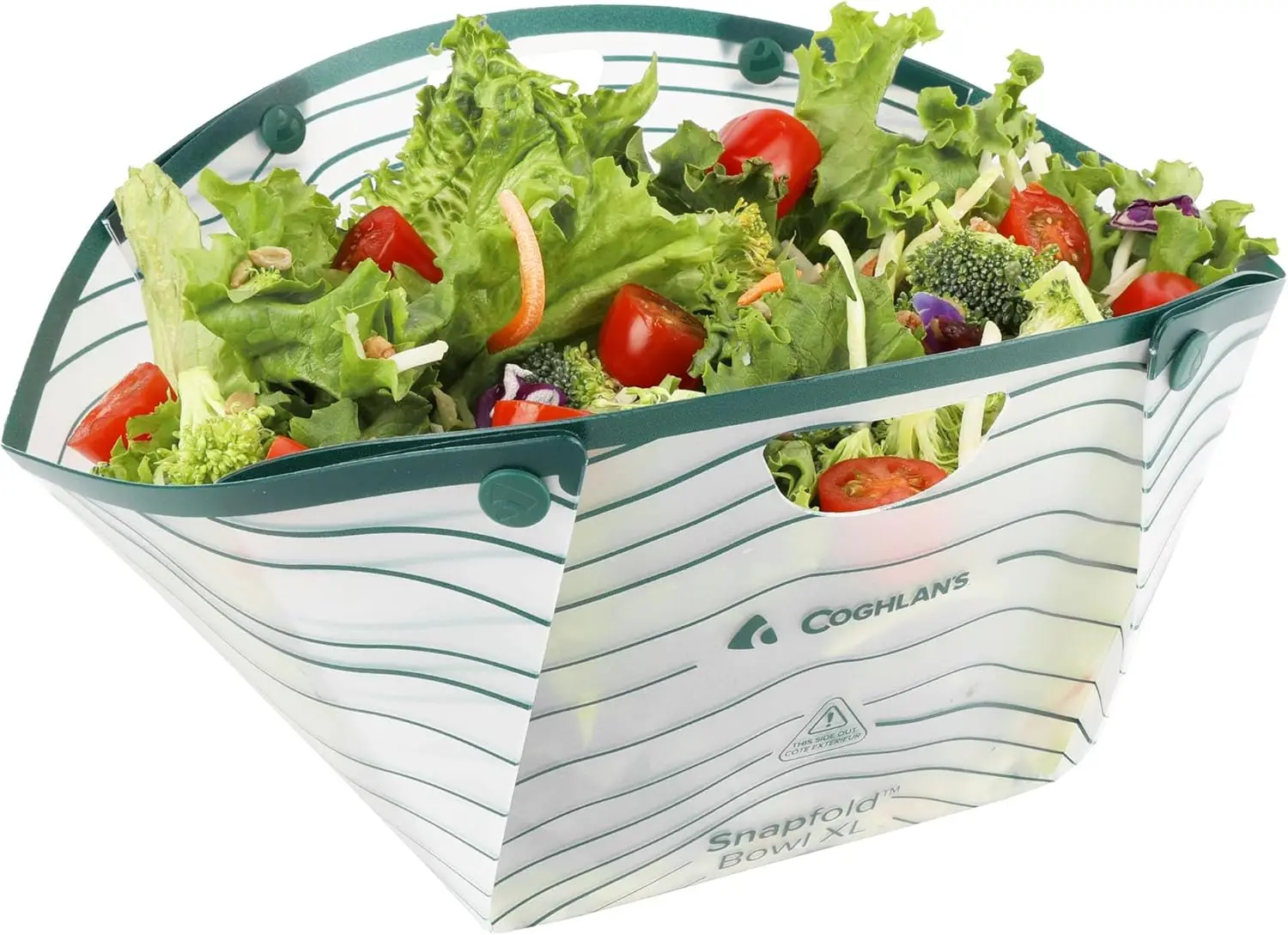 

XL Collapsible Bowl – BPA-Free, Heat-Resistant Camping Food Prep Bowl with Measurement Scale – Lightweight & Leakproof for Backpacking, Hiking, Outdoor Cooking