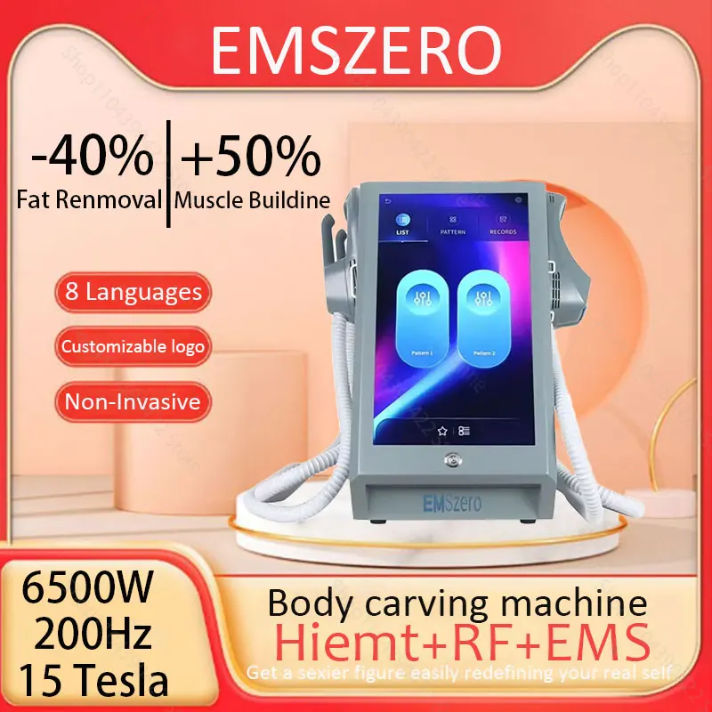 

EMSZERO Weight Loss Professional Body Shaping Machine 6500W 15 Tesla EMS Muscle Stimulator Hip Lifting RF Technology 2025