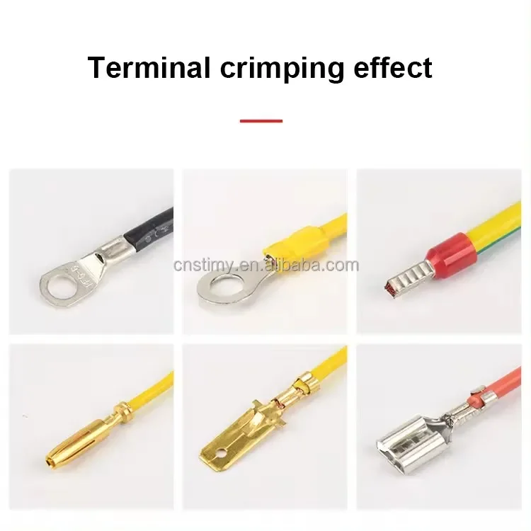 0.25-10mm2 1.6T intercambiabile 150W filo terminale tubo capocorda elettrico macchina di crimpatura terminale strumento di crimpatura pinze a crimpare