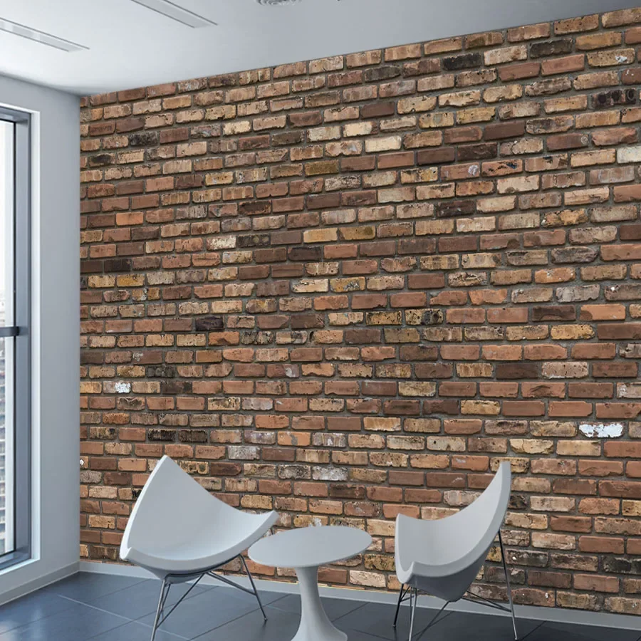 Modern Custom Removable Peel and Stick Wallpaper Wall Paper Home Decor Panel Photo Wallpapers for Living Room Brick Walls Mural