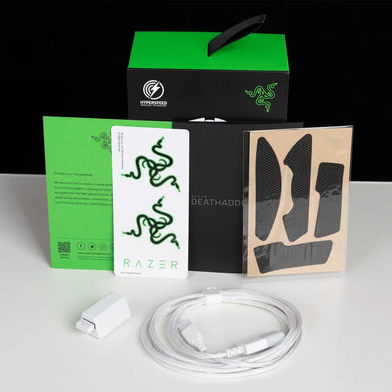 Razer-DeathAdder V3 Pro 무선 게임용 마우스, 64g 초경량, 포커스 프로 30K 광학 센서, 고속 광학 스위치 Gen-3