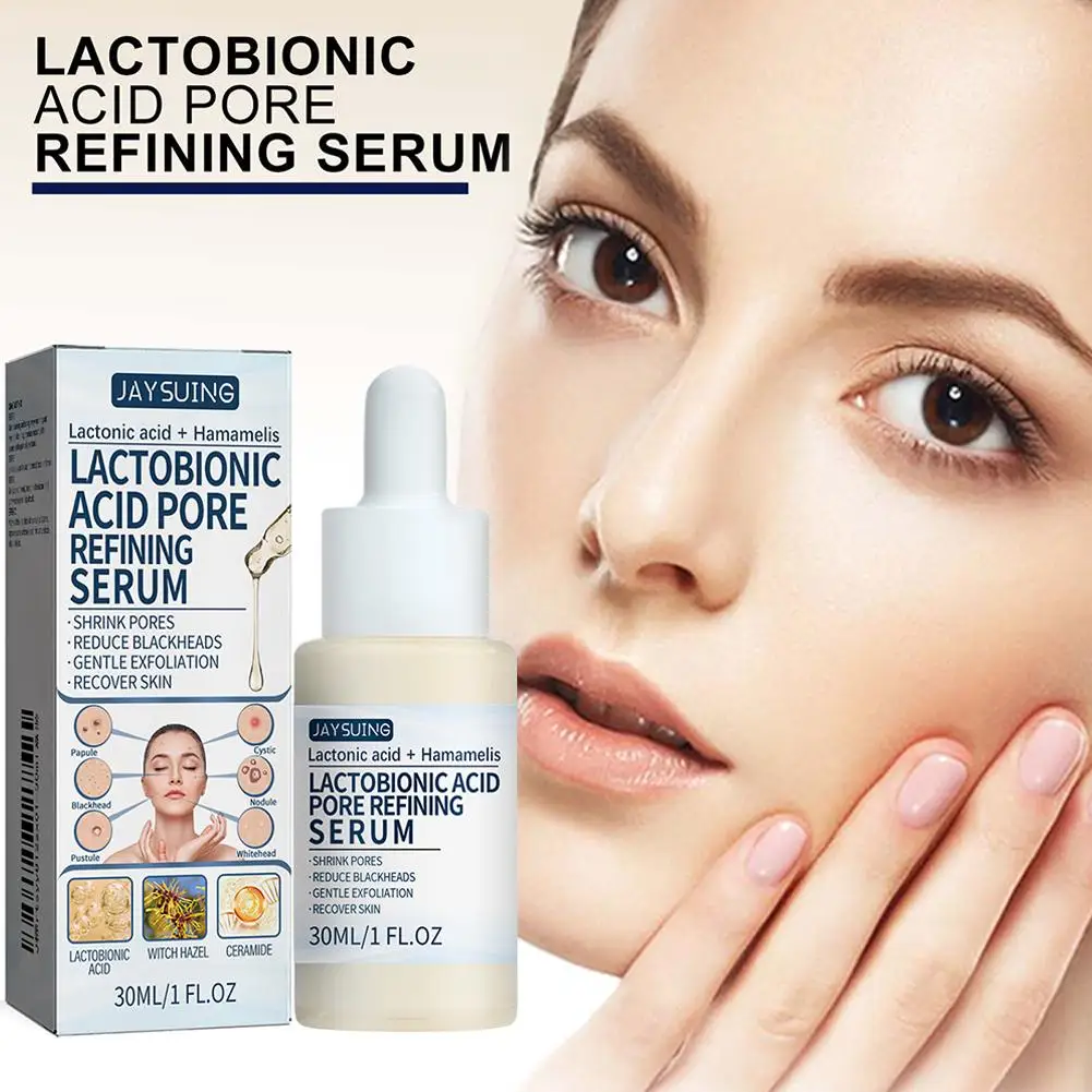 

Lactobionic Acid Pore Refining Serum Shrink Pores Reduce Repair Essence Exfoliation Care Gentle Facial Skin Blackheads N6V0