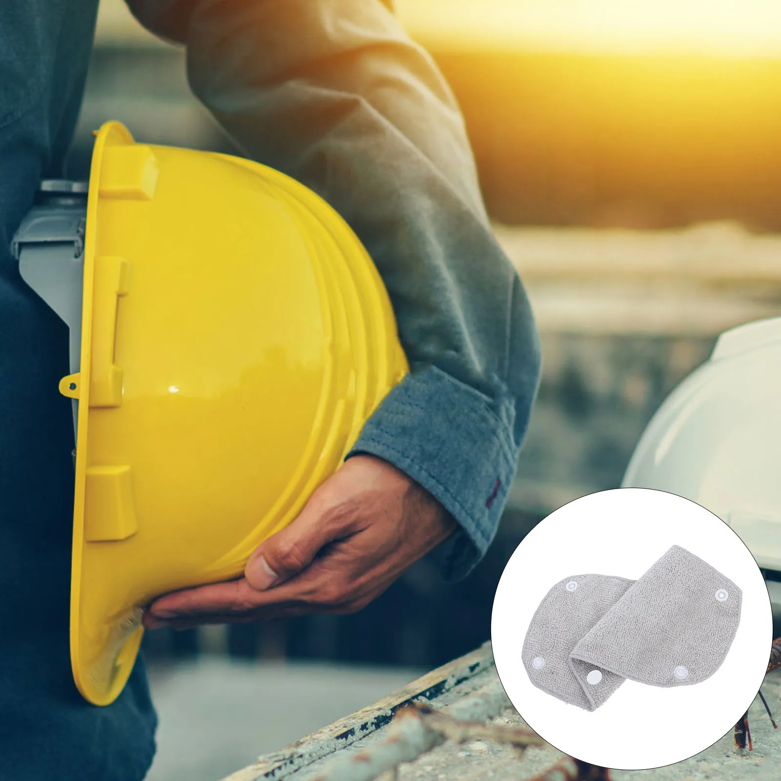 

15Pcs Safety Sweatbands High Durability Hard Hat Sweatbands Soft Breathable Sweat-Absorbing Bands Safety