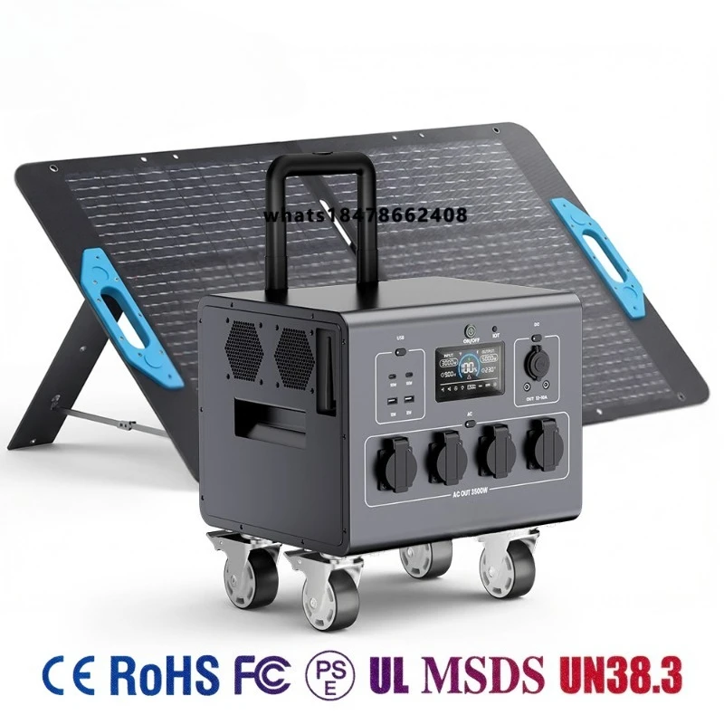 

3000 watt generator portable emergency power station solar generator energy storage power supply uninterruptible power supply