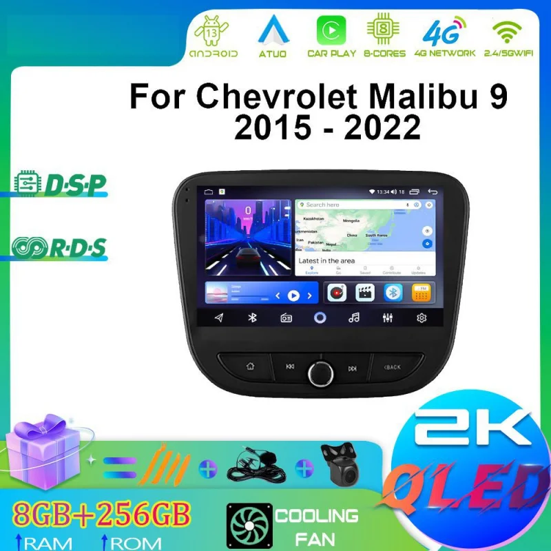 

For Chevrolet Malibu 9 2015-2022 Car Multimedia Player Android Car Player GPS WIFI Carplay 4G Car Radio Navigation Stereo
