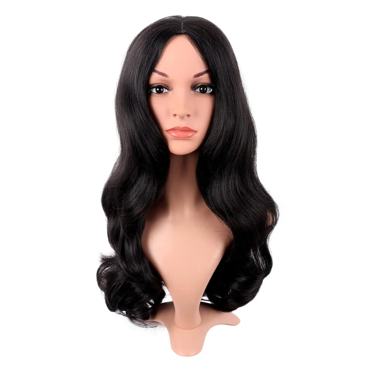 Fashion Long Synthetic Fiber Curly Hair Middle Part Cosplay Wig