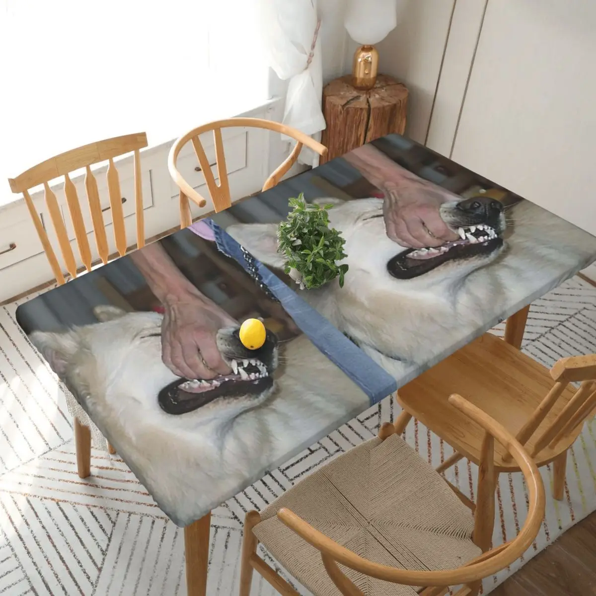 I'll Be Okay By Sign Crushes Motorist Custom Rectangular Tablecloth Oilproof Table Cover for Dining Events Table Cloth
