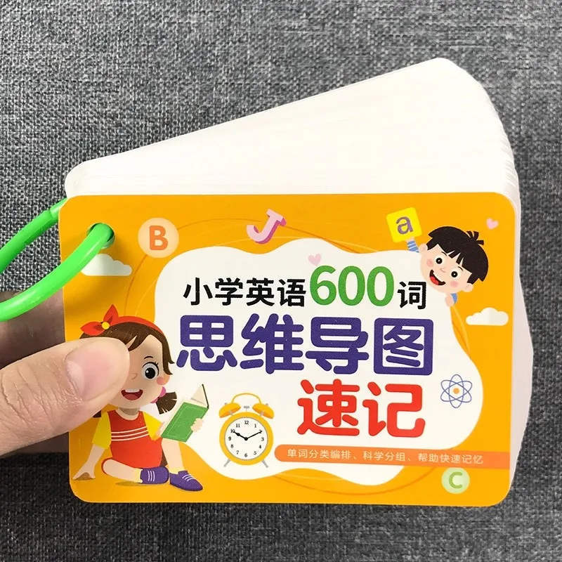 Elementary School English 600 Words Elementary School Students' Mind Maps, English Shorthand Word Cards