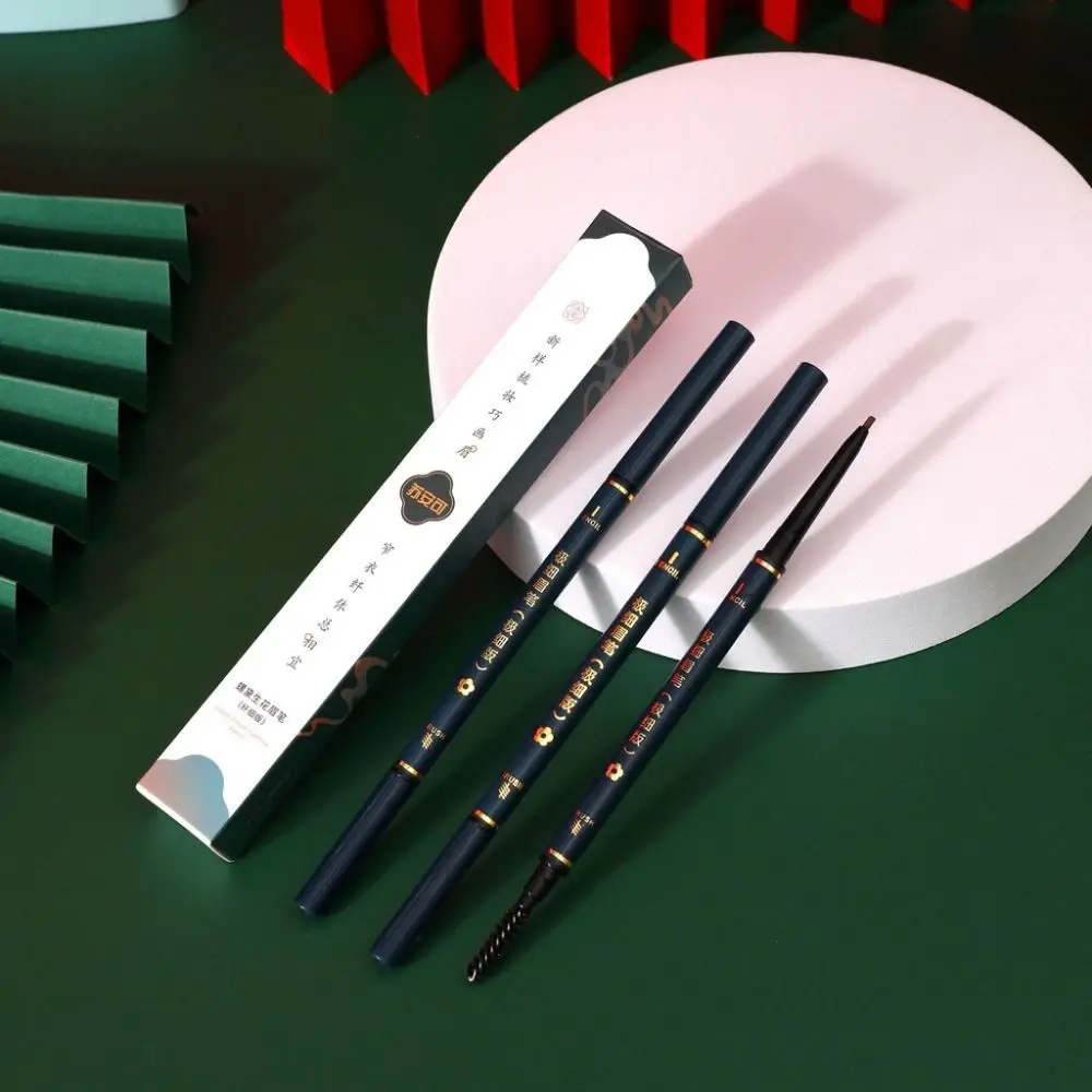 Neuer wasserdichter Augenbrauenstift, langlebiger grüner Augen-Make-up-Stift, schweißbeständiger Retro-Augenbrauenstift für Anfänger