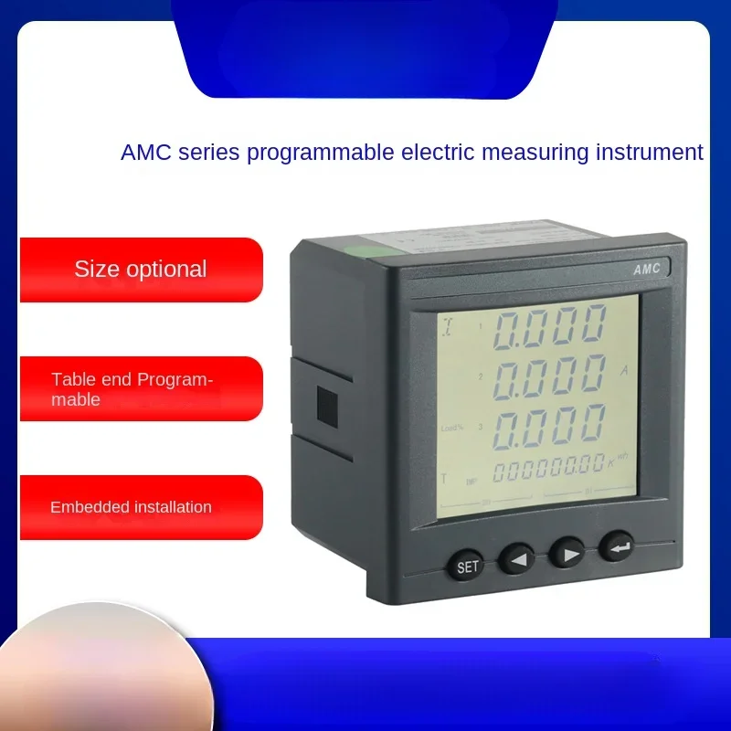 

LCD multi-function meter AMC96L-E4/HKC switch output low voltage power monitoring meter