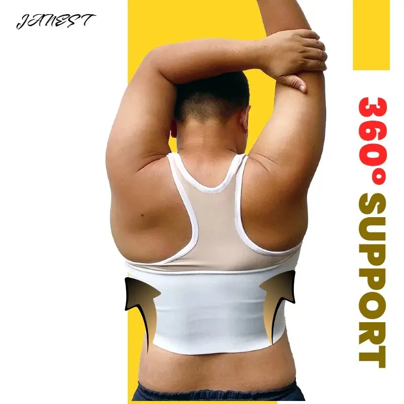 Pullover Chest Binder Quickly Dry Sports Wear Binder Chest Top Short Vest Corsets Full Bandage Supports Plus Size