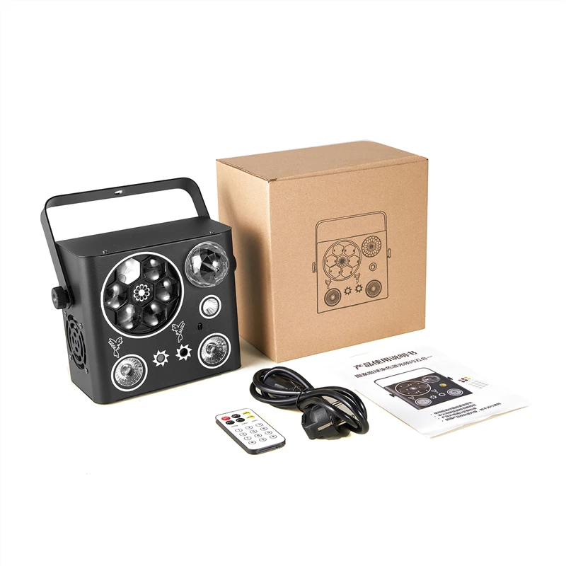 DJ Effect light Remote Control Pattern Dyeing Kaleidoscope Laser Stroboscopic Light dmx512 Light Show Equipment party club bar