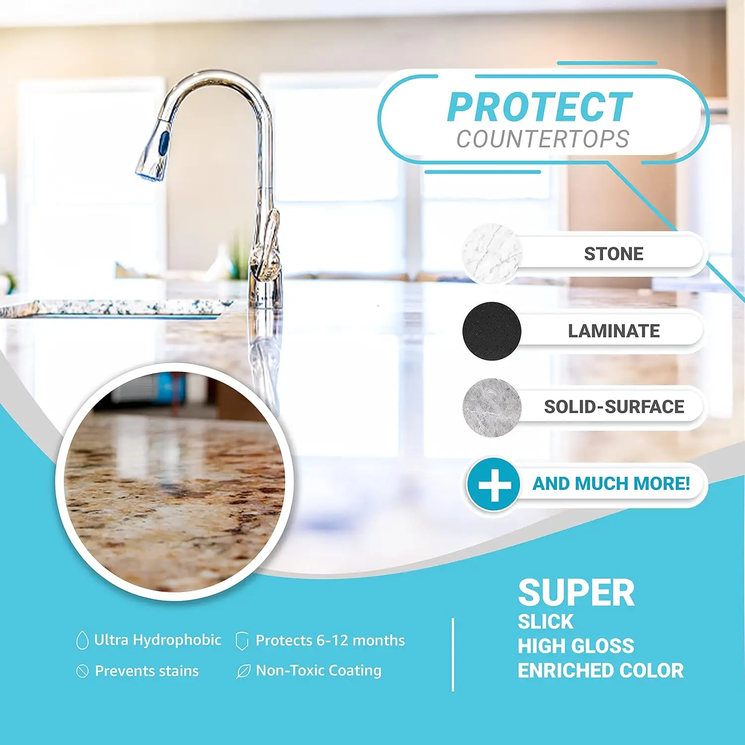 Ceramic Coating Spray Kit Shine Seal Protect Kitchen Bath Surfaces Repels Stains Grime and For Car Ceramic Coating