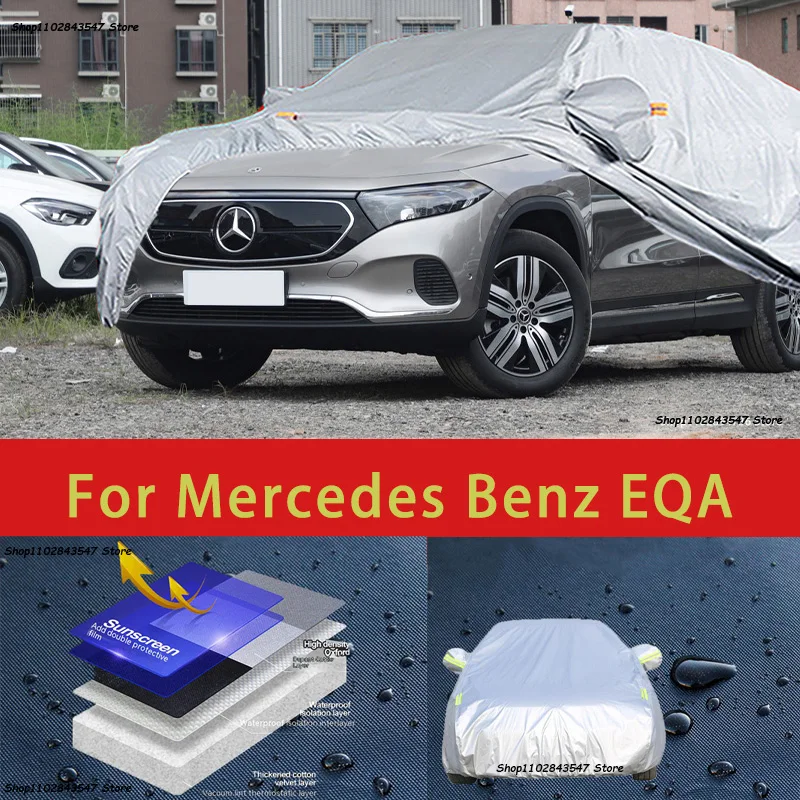 

For Mercedes Benz EQA Outdoor Protection Full Car Covers Snow Cover Sunshade Waterproof Dustproof Exterior Car accessories