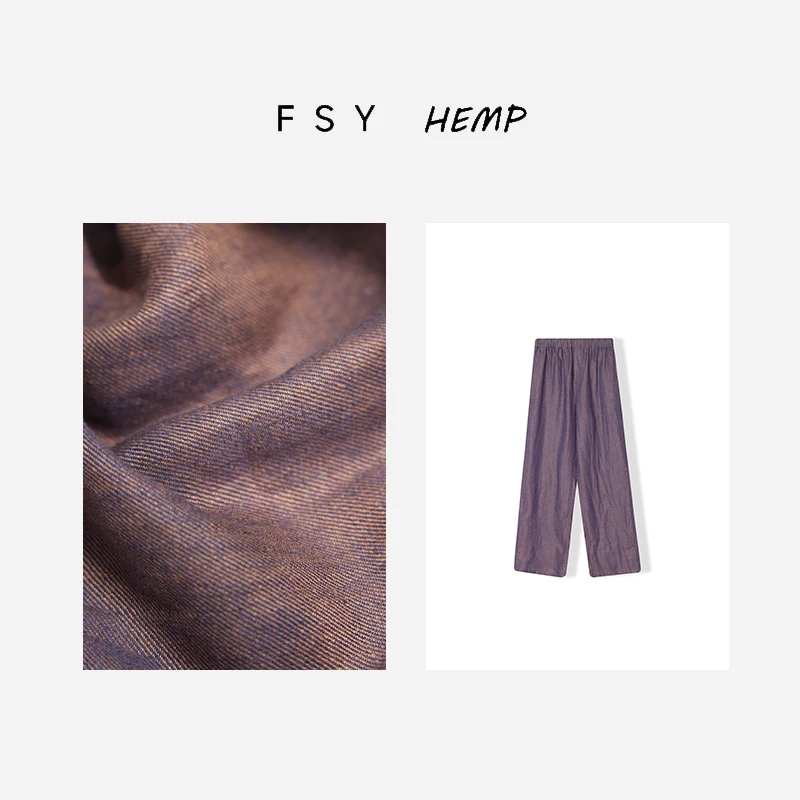 

Женские летние джинсы с высокой талией и прямыми штанинами, повседневные льняные брюки с эффектом тай-дай, дышащие и комфортные, во французском стиле