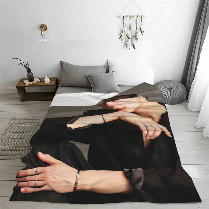 Custom True Beauty Blankets Warm Flannel Hwang In Youp Cha EunWoo Throw Blanket for Bedding Travel Sofa image 5