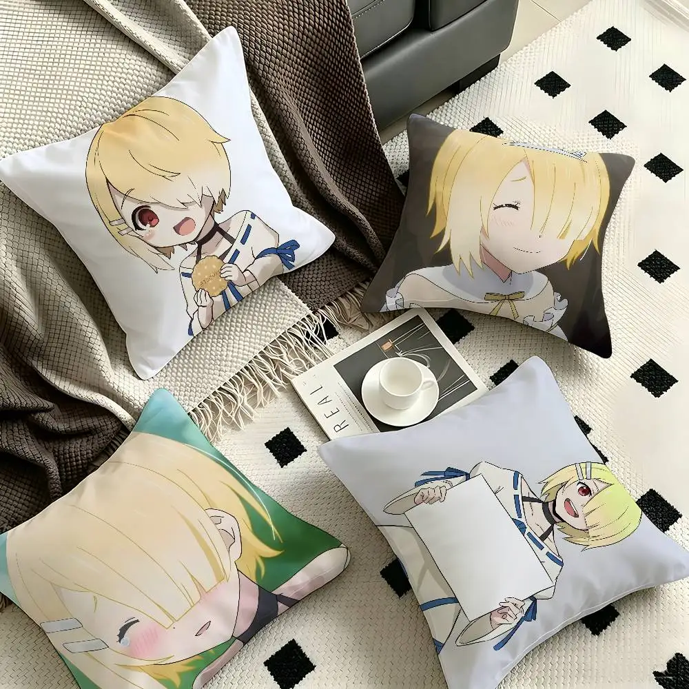 1pc Aku Maou-sama, Retry! Pillow Case Fashion Square Pillowcase Bedroom Sofa Room Ins Decoration Leisure