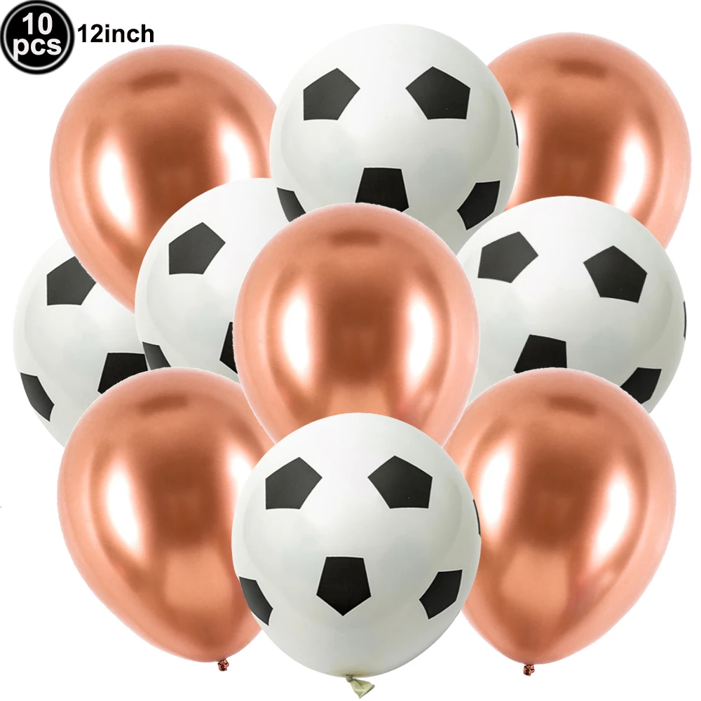 1set voetbalballonnen 12 inch voetbalballon groen confetti feest latex ballonnen baby shower jongen voetbal verjaardag feestartikelen