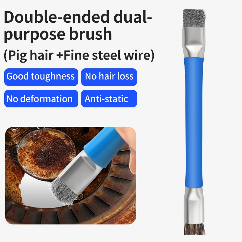 LUXIANZI Anti-Static Double Head Brush For Mobile Phone Computer Dust Removal Repair Tools Kit Motherboard PCB Cleaning Brush
