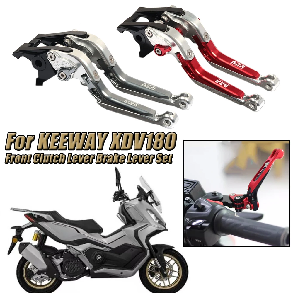 

Motorcycle Front Clutch Lever Brake Lever Set Adjustable Folding Handle Levers Accessories For KEEWAY XDV180 XDV 180 EVO