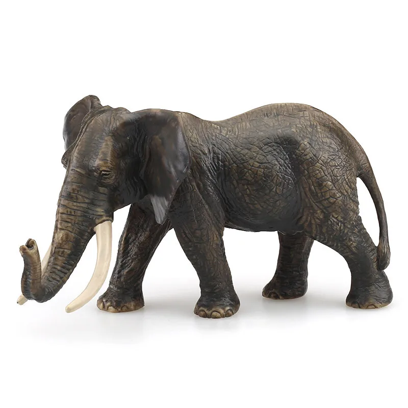 Simulation Animnal Elephant Cognitive Wildlife Model Plastic Handicraft Teaching Tool Gardening Decoration gift A0763
