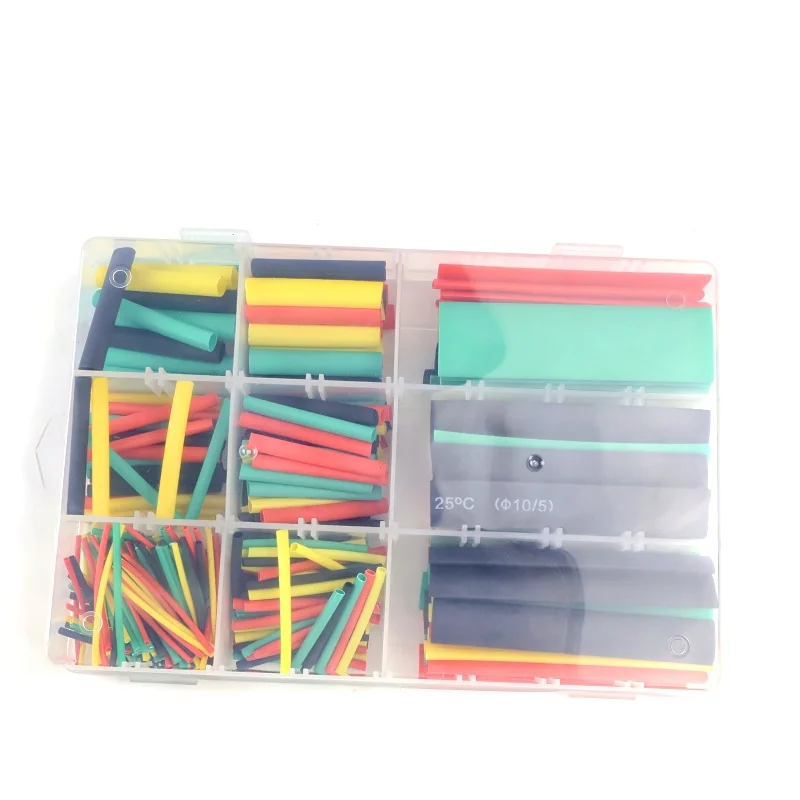 328/580PCS Colored Heat Shrink Tube Kit; Heat Resistant Pipe; Electrical Connection Cable Insulation Tube Protector