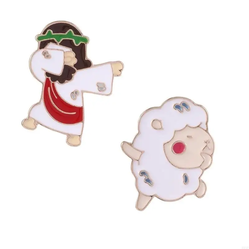 

B95F Jesuses Messiah Enamel Brooch Pins,Funny Enamel Pins Cool Button Pins Jewelry