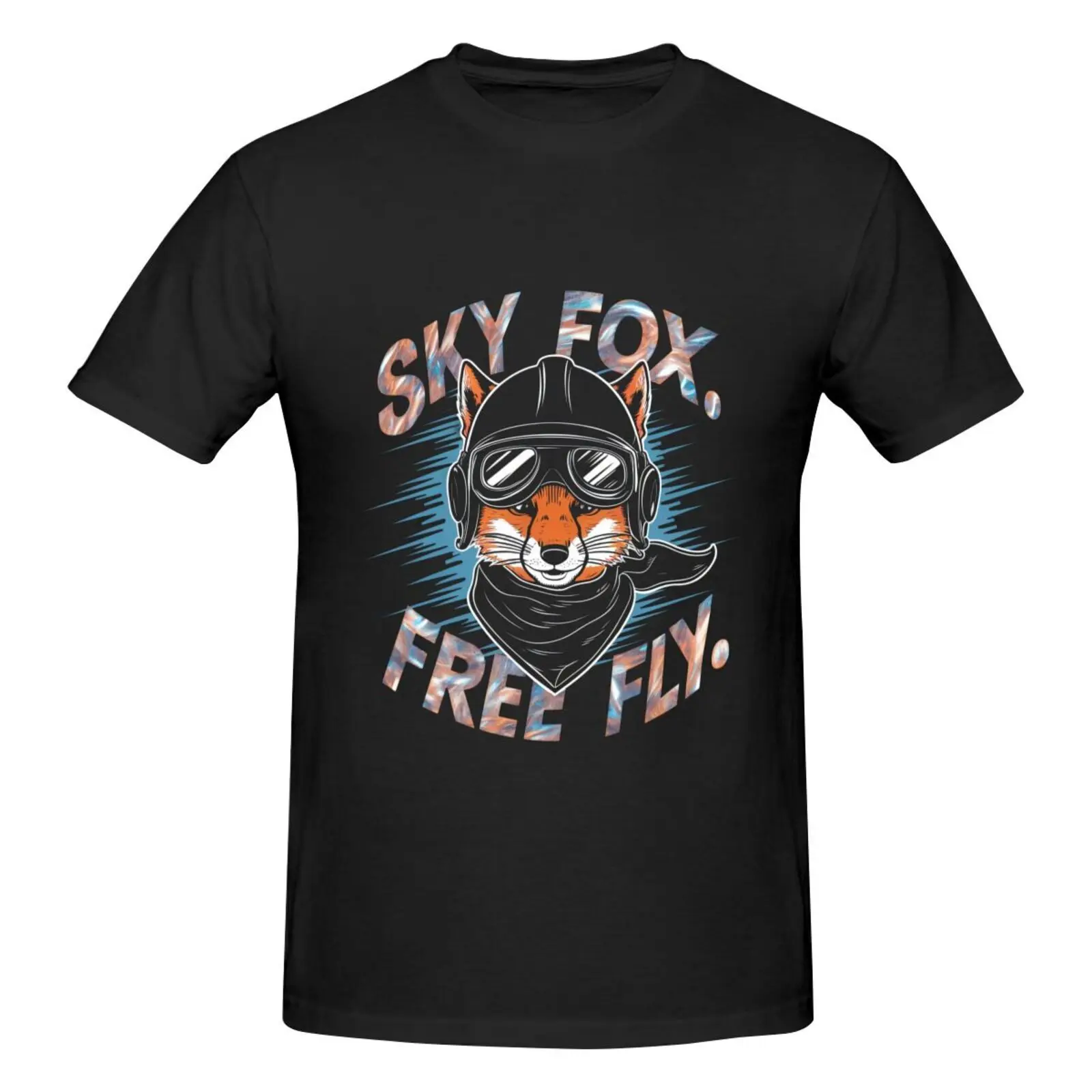 Free flight printed men's T-shirt fashion short-sved tops