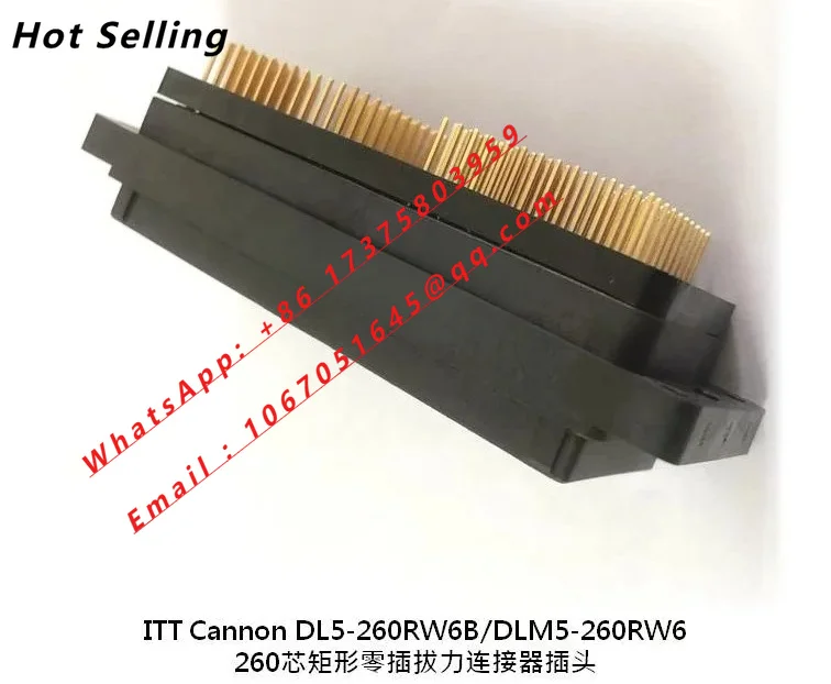 DL5-260RW6B ITT 260 core zero insertion force rectangular plastic connector socket