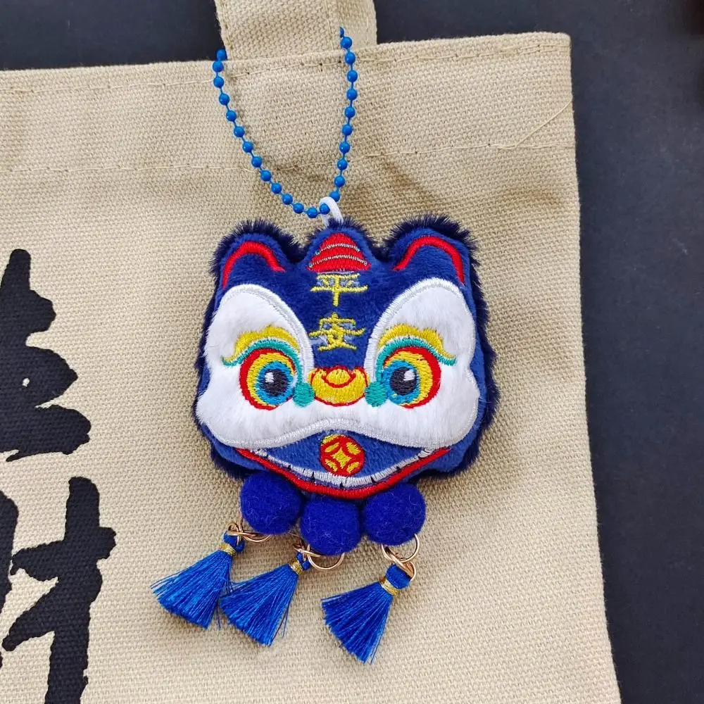 Chinese Style Lion Dance Tassels Pendant Awakened Lion Cartoon New Year Zodiac Year of Horse Traditional Horse Mascot