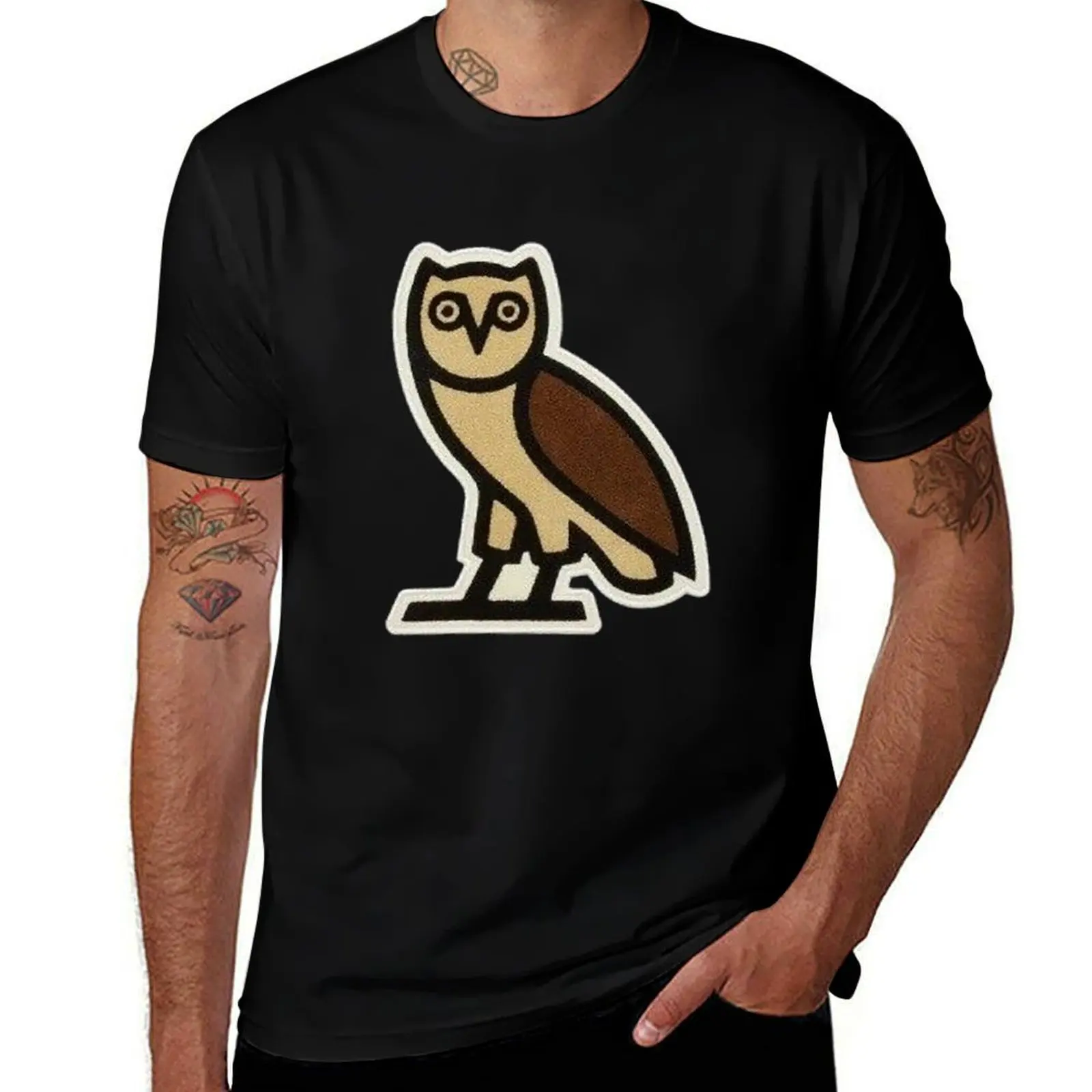 Ovo Owl T-Shirt Classic Print Short Sleeve Shirt