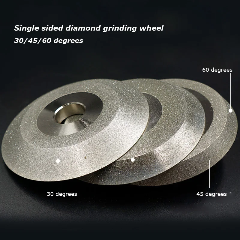 Single Bevel Grinding Wheel 30 45 60 Degrees Abrasive Disc For Grinding Alloy Tungsten Steel Cbn Ceramic Milling Cutter