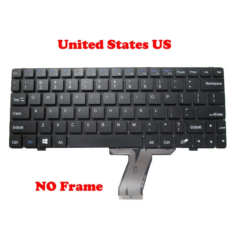 

Laptop Keyboard For ONDA OBOOK 11 OI111 EB-254-6002 YJ-631 KY254-6 K695 United States US English NO Frame New