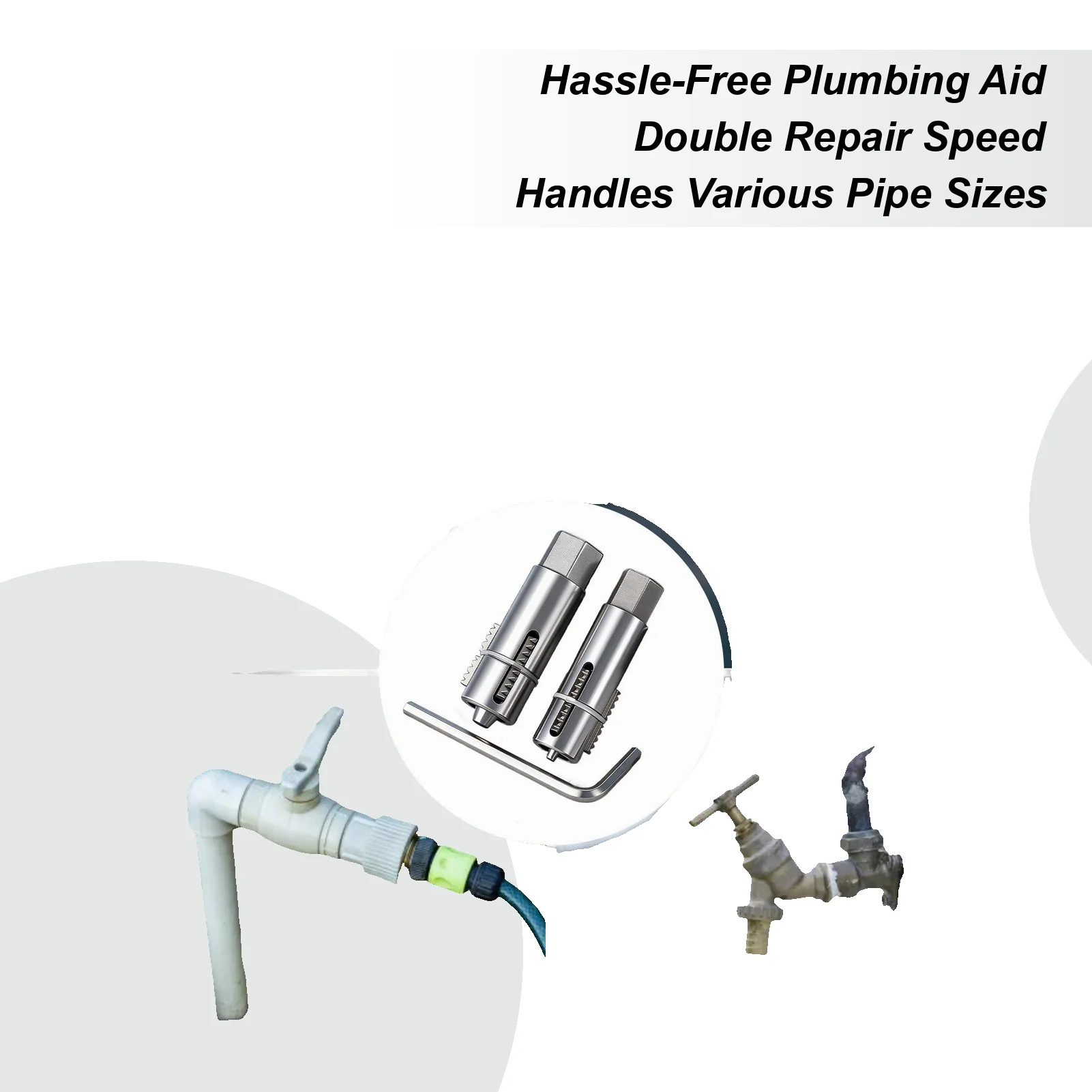 

Broken Pipe Extractor 2 Pieces Adjustable Remover Tool 12mm And 14mm Pipe Screw Remover With Hex Wrench For Faucet Valve Screw