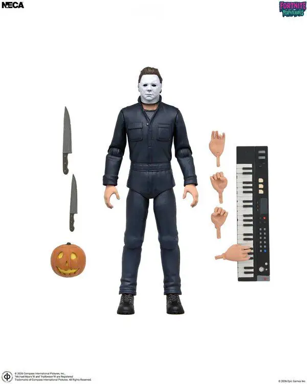 NECA Fortnite Fortnitemares Nightmare 7" actiefiguurset Michael Myers Leatherface Billy Puppet Horror Collection model
