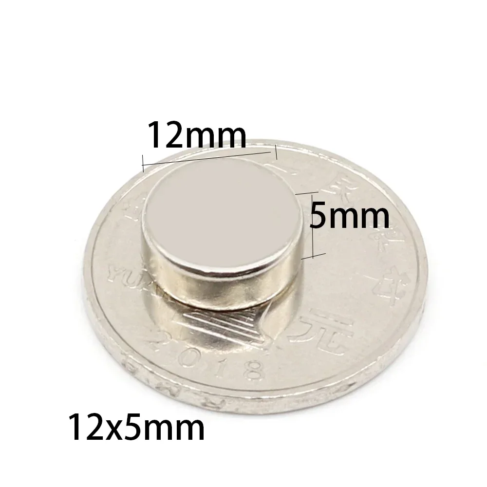 N35 12x5 12x6 12x7 12x8 Magnet  Super power Neodymium ebike scooter Magnets Nickle Coating Search Magnetic Fridge Customised