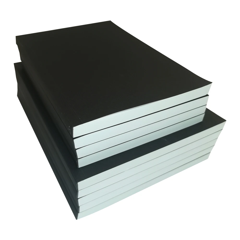 black cover office notebook a5 b5 em branco linha horizontal e paginas grade notas de estudo suprimentos 128 paginas 256 paginas cs078 01