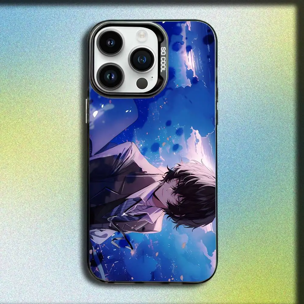 O-Osamu B-Bungo Dazai Stray Dogs Phone Case For iPhone 17,16,15,14,13,12,11,Pro,Max,Plus,E,SE4,Air,Mini Black IMD Box