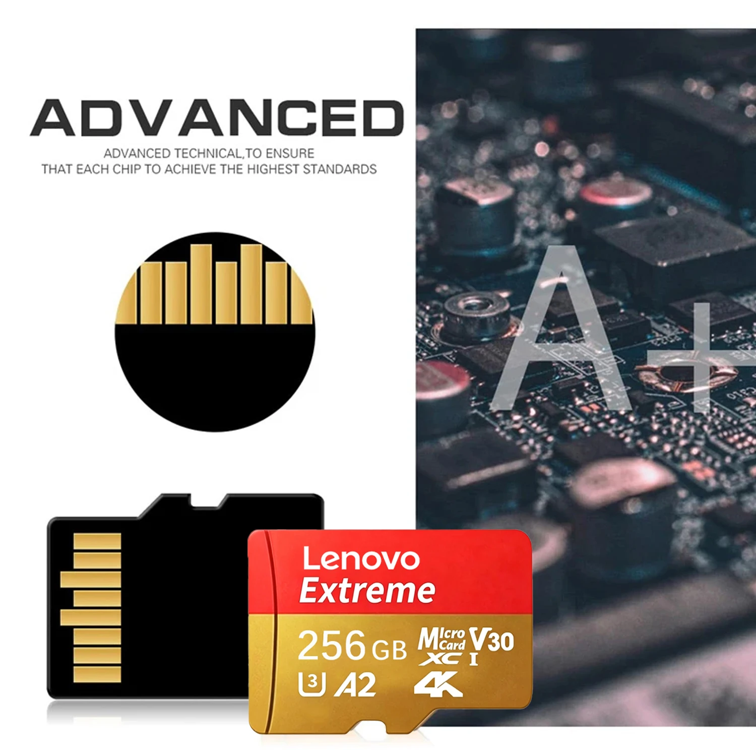 Original Lenovo Hot Sale Micro SD Card V30 U3 Class10 High Speed Memory Card Multiple Sizes For Mobile Phone/Monitoring/Camera view 6