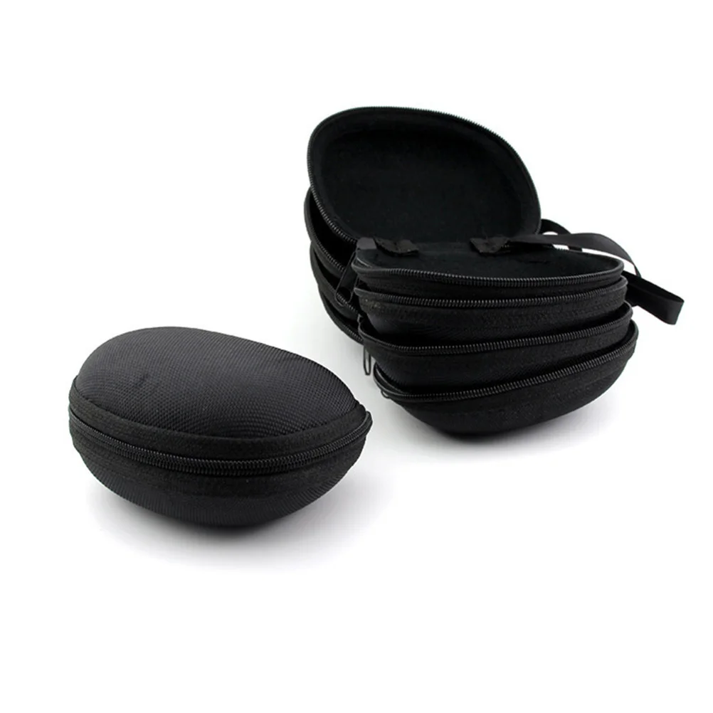 

1Pcs Data Line Storage Box Black Eva Folding Glasses Case Zipper Sunglasses Organizer Portable Compact Glasses Holder