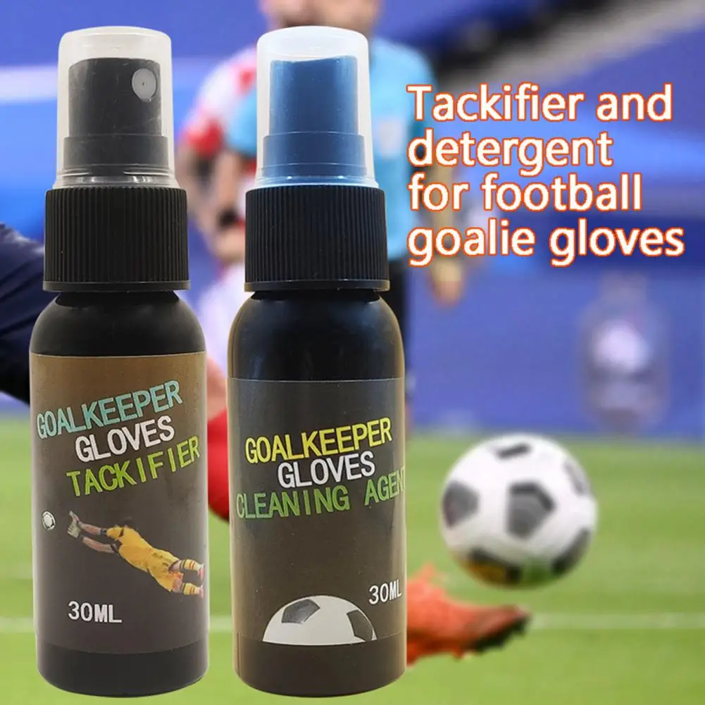 Goalkeeper Glove Tackifier Tackifier Agent Soccer Goalkeeper Glove Care Bundle 30ml Tackifier Spray Grip Enhancer Wash for Peak