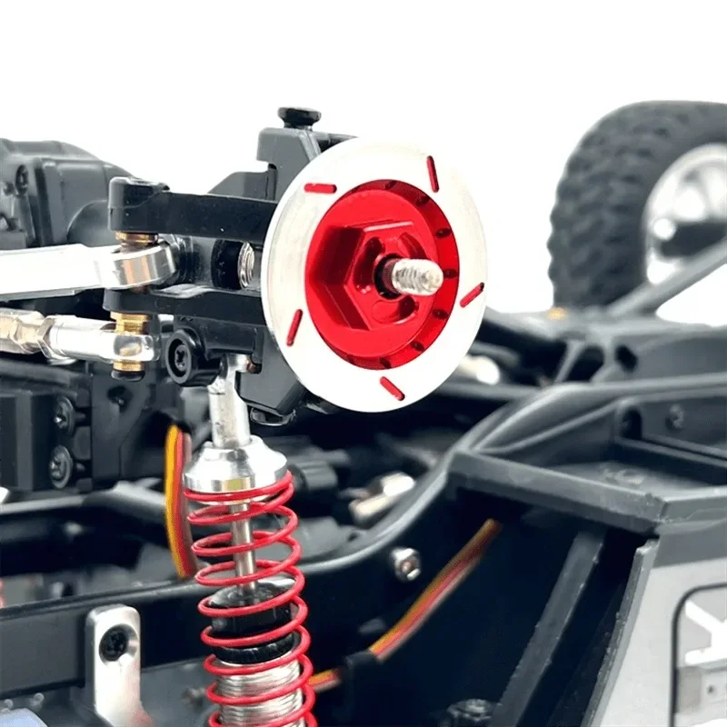 Pieza decorativa de Metal de disco de freno de 12mm para MN 1/12 MN128 MN86 MN86S G500 RC, piezas de accesorios OP de actualización de Metal para coche