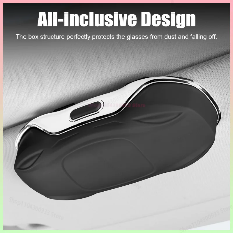 For Chery OMODA 5 C5 E5 FX 2022 2023 2024 Portable Car Visor Sunglasses Glasses Case Glasses Holder Clip Box Car Lenses Holder 5