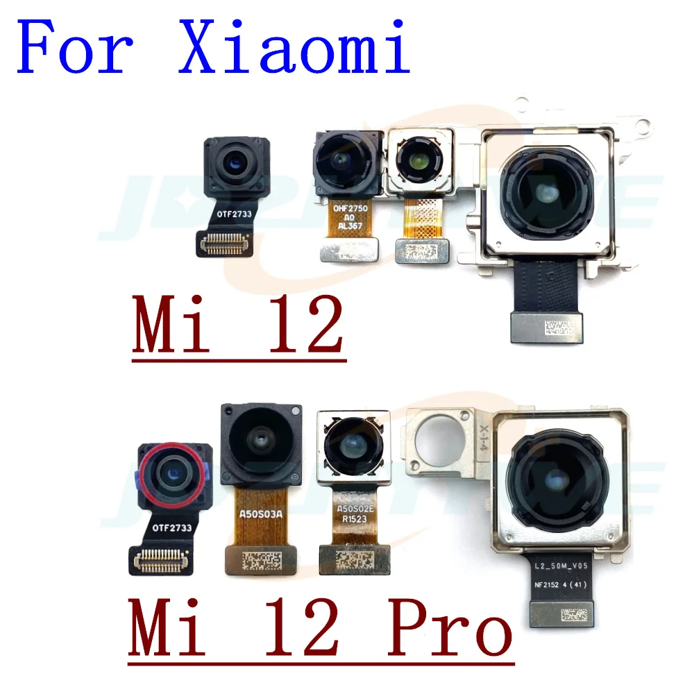 Rear Front Camera For Xiaomi Mi 12 Pro 12pro Main Ultrawide Depth Macro Back Camera Module Flex Cable Spare Parts