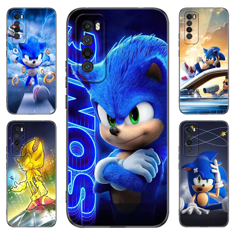 S-Sonic The H-Hedgehog Black  Phone Case For Huawei Nova 5 7 10 Pro 6 9 SE Y70 Plus 4 5i 7i 8i Honor Y5P Y6P Y6S Y7A Y7P Y8P